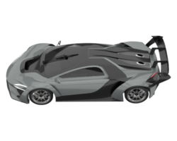 voiture de sport isolée sur fond transparent. rendu 3d - illustration