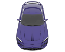 Sport car isolated on transparent background. 3d rendering - illustration png
