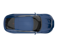 Sport car isolated on transparent background. 3d rendering - illustration png