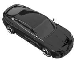 voiture de sport isolée sur fond transparent. rendu 3d - illustration png