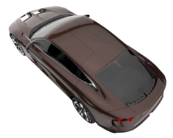 carro esporte isolado em fundo transparente. renderização 3D - ilustração png