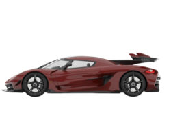 Sport car isolated on transparent background. 3d rendering - illustration png