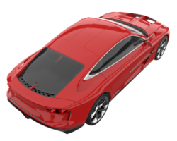 voiture de sport isolée sur fond transparent. rendu 3d - illustration png