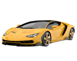 Sport car isolated on transparent background. 3d rendering - illustration png