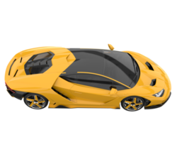 Sport car isolated on transparent background. 3d rendering - illustration png