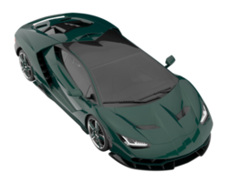 voiture de sport isolée sur fond transparent. rendu 3d - illustration png