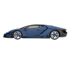 voiture de sport isolée sur fond transparent. rendu 3d - illustration png