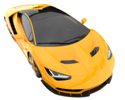 Sport car isolated on transparent background. 3d rendering - illustration png