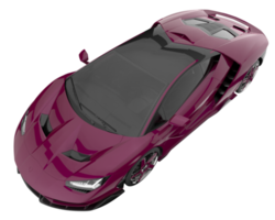 voiture de sport isolée sur fond transparent. rendu 3d - illustration png