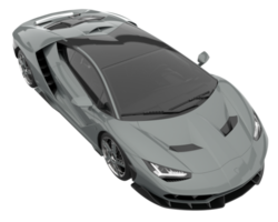 voiture de sport isolée sur fond transparent. rendu 3d - illustration png