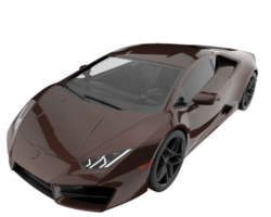 Sport car isolated on transparent background. 3d rendering - illustration png