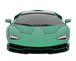 Sport car isolated on transparent background. 3d rendering - illustration png