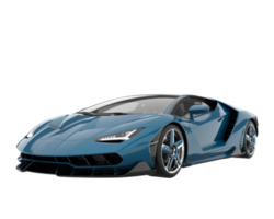 Sport car isolated on transparent background. 3d rendering - illustration png