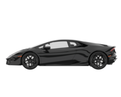 voiture de sport isolée sur fond transparent. rendu 3d - illustration png