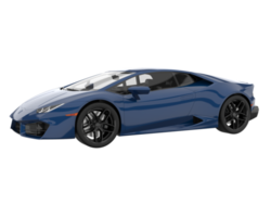 voiture de sport isolée sur fond transparent. rendu 3d - illustration png