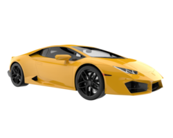 Sport car isolated on transparent background. 3d rendering - illustration png