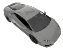 voiture de sport isolée sur fond transparent. rendu 3d - illustration png