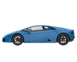 voiture de sport isolée sur fond transparent. rendu 3d - illustration png