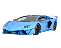 Sport car isolated on transparent background. 3d rendering - illustration png