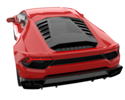 Sport car isolated on transparent background. 3d rendering - illustration png