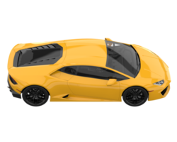 sport auto geïsoleerd Aan transparant achtergrond. 3d renderen - illustratie png