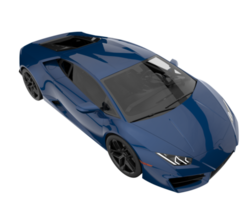 Sport car isolated on transparent background. 3d rendering - illustration png