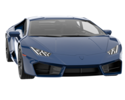 voiture de sport isolée sur fond transparent. rendu 3d - illustration png