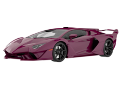 voiture de sport isolée sur fond transparent. rendu 3d - illustration png