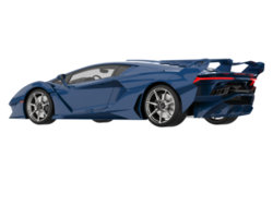 Sport car isolated on transparent background. 3d rendering - illustration png