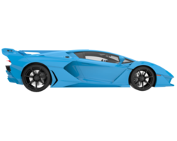 voiture de sport isolée sur fond transparent. rendu 3d - illustration png