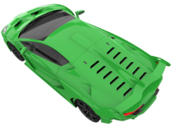 carro esporte isolado em fundo transparente. renderização 3D - ilustração png