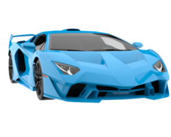 Sport car isolated on transparent background. 3d rendering - illustration png