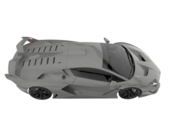 voiture de sport isolée sur fond transparent. rendu 3d - illustration png