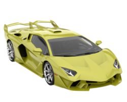 coche deportivo aislado sobre fondo transparente. Representación 3d - ilustración png