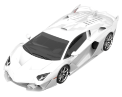 Sport car isolated on transparent background. 3d rendering - illustration png