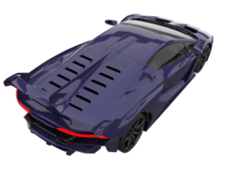 voiture de sport isolée sur fond transparent. rendu 3d - illustration png