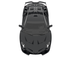 voiture de sport isolée sur fond transparent. rendu 3d - illustration png