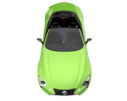 voiture de sport isolée sur fond transparent. rendu 3d - illustration png