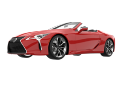 voiture de sport isolée sur fond transparent. rendu 3d - illustration png