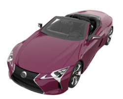 carro esporte isolado em fundo transparente. renderização 3D - ilustração png