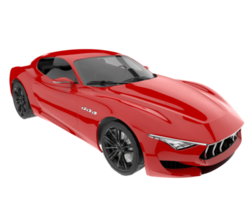 Sport car isolated on transparent background. 3d rendering - illustration png