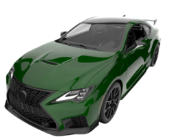 voiture de sport isolée sur fond transparent. rendu 3d - illustration png