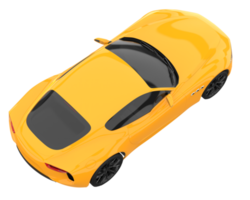 Sport car isolated on transparent background. 3d rendering - illustration png