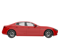 voiture de sport isolée sur fond transparent. rendu 3d - illustration png