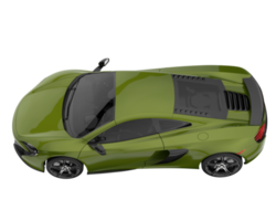 Sport car isolated on transparent background. 3d rendering - illustration png
