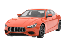 Sport car isolated on transparent background. 3d rendering - illustration png