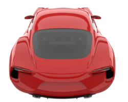 voiture de sport isolée sur fond transparent. rendu 3d - illustration png