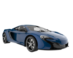 Sport car isolated on transparent background. 3d rendering - illustration png