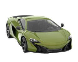 Sport car isolated on transparent background. 3d rendering - illustration png