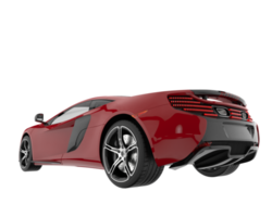 sport auto geïsoleerd Aan transparant achtergrond. 3d renderen - illustratie png